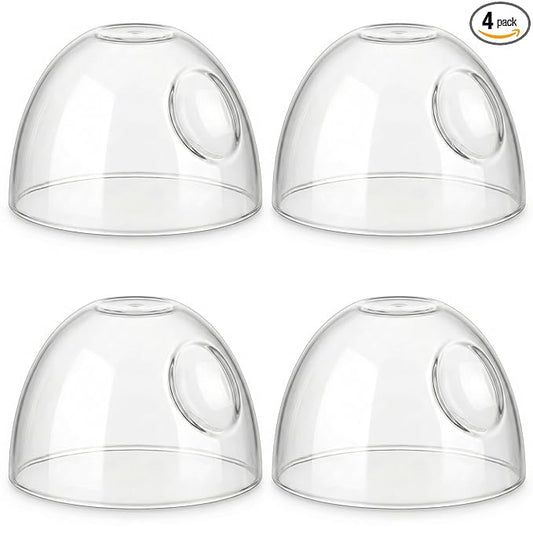Replacement Lids Compatible with Philips Avent Natural Baby Bottles, Extra Secure Leak-Proof Caps for Travel, BPA-Free, High-Toughness Protective Covers for Glass & Plastic Bottles, 4-Pack