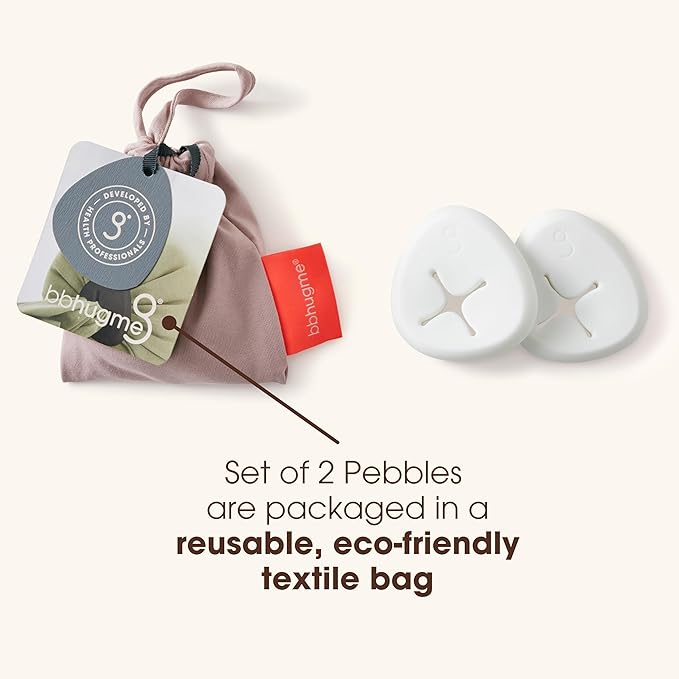 bbhugme Extra Replacement 100% BPA-Free Silicone Pebbles for Pregnancy or Nursing Pillow, Vanilla