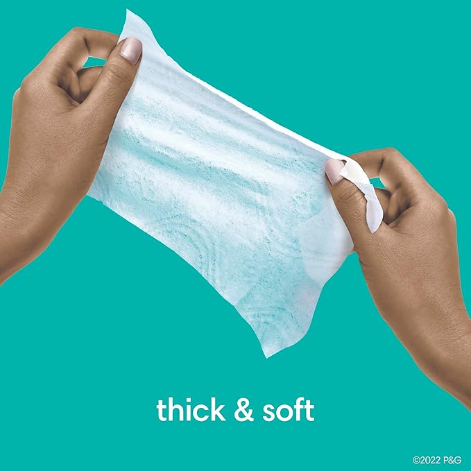 Pampers Pull On Cruisers 360° Fit Disposable Baby Diapers Size 4, One Month Supply (144 Count) with Sensitive Water Based Baby Wipes 6X Pop-Top Packs (336 Count)