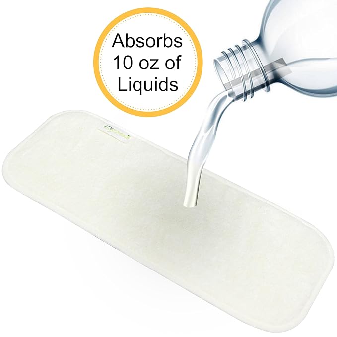 wegreeco Reusable Soft 4 Layers 12 Pack Inserts for Baby Cloth Diaper,High Absorbing Washable Liners
