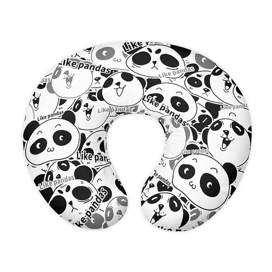 Jeiento Baby Nursing Pillow Cover Funny Panda Newborn U-Shaped Breastfeeding Pillowcase Cushion Cover Decor Case Fits Nursing Pillow for Newborn
