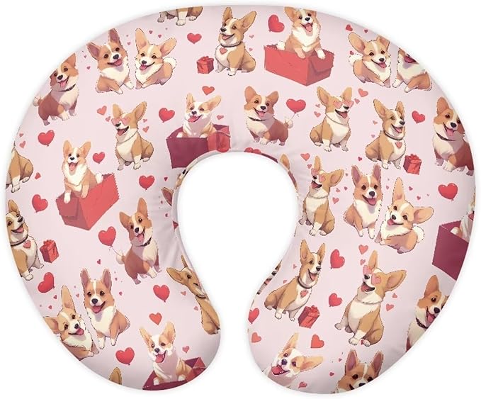 ZOUTAIRONG Cute Chicken Nursing Pillow Cover for Baby Girl Boy Removable Breastfeeding Pillow Slipcover Safe and Snug for Baby Nursing Pillowcases for Moms Cock Nursing Covers