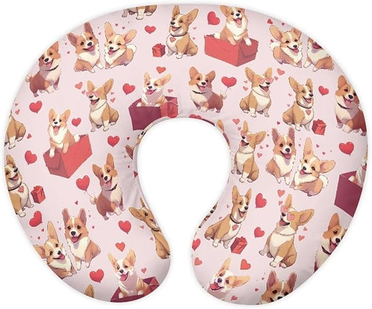 ZOUTAIRONG Cute Chicken Nursing Pillow Cover for Baby Girl Boy Removable Breastfeeding Pillow Slipcover Safe and Snug for Baby Nursing Pillowcases for Moms Cock Nursing Covers