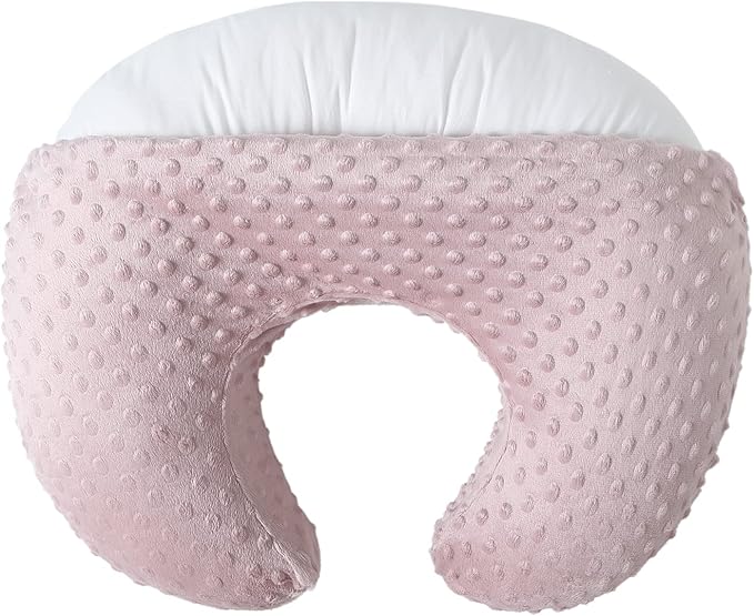 Baby Nursing Pillow Cover, Nursing Pillow Slipcovers for Breastfeeding Moms, Ultra-Soft Fit Standard Infant Nursing Pillows for Infant Newborn Baby Boy Girl (Sepia Rose)