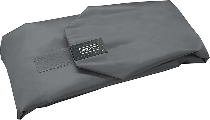 NERTHUS FIH 877 Reusable Adjustable Snack Bag Black, Ecological, Adaptable, Easy to Clean and Washable