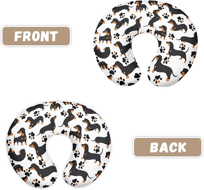 Dachshund Nursing Pillow Cover Cozy Nursing Slipcover Soft Breastfeeding Pillow Slipcover Nursing Pillow Case Skin-Friendly U-Shaped Hidden Zipper Design