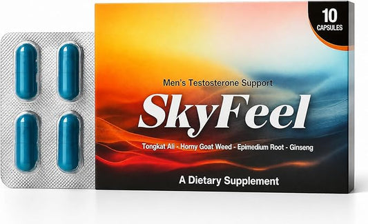 SkyFeel Sports Nutrition Supplement | Daily Energy & Wellness Support for Active Lifestyles | Travel-Friendly Formula | Made in USA | 10 Pack