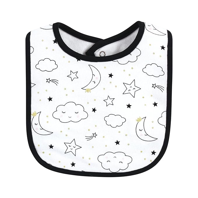 Hudson Baby Unisex Baby Cotton Bibs, Dreamer, One Size