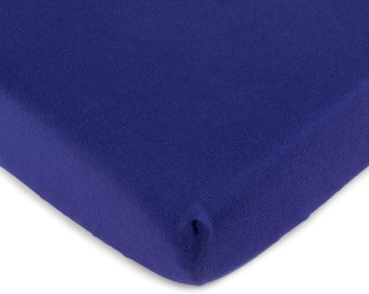 SheetWorld Baby Fitted Moses Basket Sheet 13 x 27 inches, 100% Cotton Jersey Hypoallergenic Sheet, Unisex Boy Girl, Purple, Made in USA