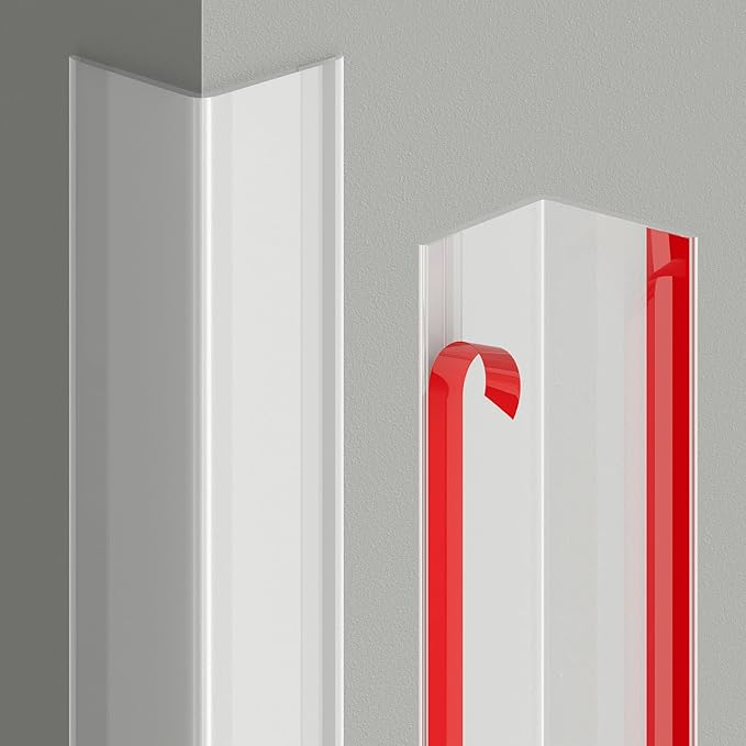Wall Corner Protector, 2PCS Clear Self-Adhesive Corner Guards, Edge Protector for Baby, Furniture, Door, Tables, Easy to Install (35.4inx1.18in/90cmx3cm)
