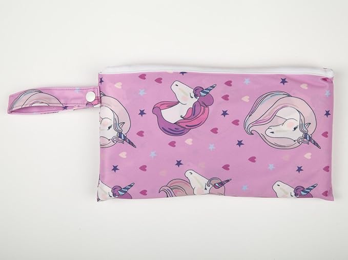 Baby Diaper Changing Mat Pad Portable Foldable Washable Compact Travel (Pink Horse)