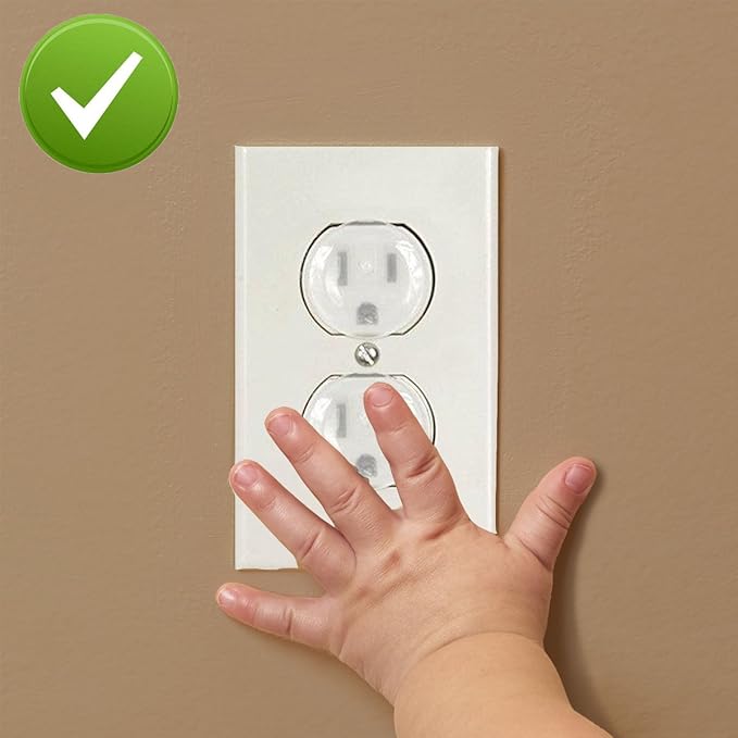 Outlet Plug Covers (36 Pack) Ultra Clear Child Proof Electrical Protector Safety Caps Electrical Socket Covers by Jackshadow