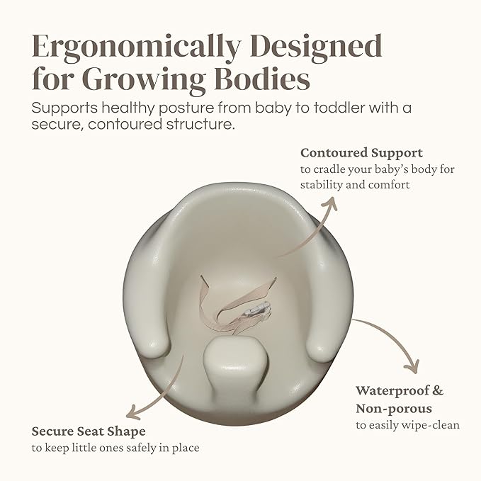 5-in-1 Multifunctional Baby Booster and Floor Seat - Ergonomic for Infants and Toddlers with Removable Washable Tray and Back Support