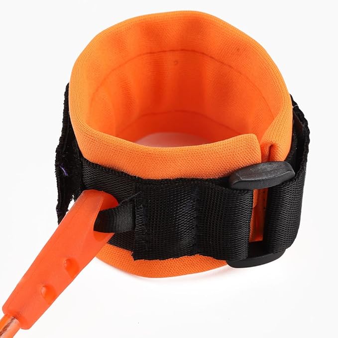 Anti-Lost Wrist Strap for Kids, Toddler Safety Leash, Adjustable Child Walking Harness with 1.5m Rope, Blue + Orange Set