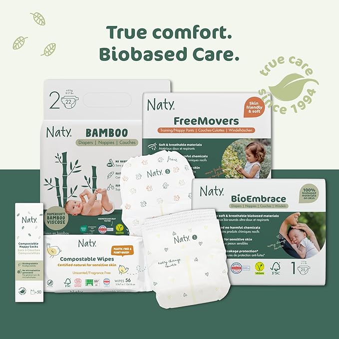 Naty Baby Wipes Aloe | 98% Water, Hypoallergenic & Natural for Sensitive Skin | Unscented, Plant-Based, Fragrance-Free | Plastic-Free & Compostable | Newborn & Toddler Wipes | 672 Count (12 Packs)