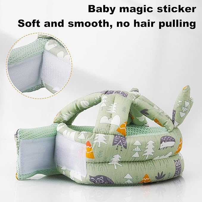 Baby Helmet, Baby Adjustable Helmet, Lightweight and Soft, No Bumps Safety Head Cushion Bumper Bonnet, Adjustable Protective Cap Child Safety Headguard Hat for Running Walking Crawling