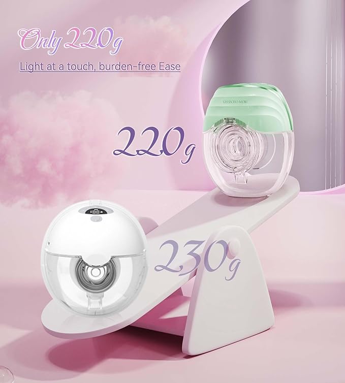Electric Breast Pump Wearable Models GLE10, Hands Free Breast Pump, Invisible & Lightweight Design, 3 Modes & 8 Levels, Portable Electric with 19/21/24mm Options, Includes Travel Suitcase(Blue 2PCS)