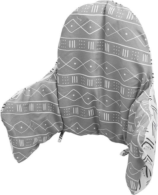 High Chair Cushion, New Type High Chair Cover Pad/pad for High Chair,highchair Cushion for IKEA Antilop Highchair,Built-in Inflatable Cushion,Baby Sitting More Comfortable (Check Stripe)