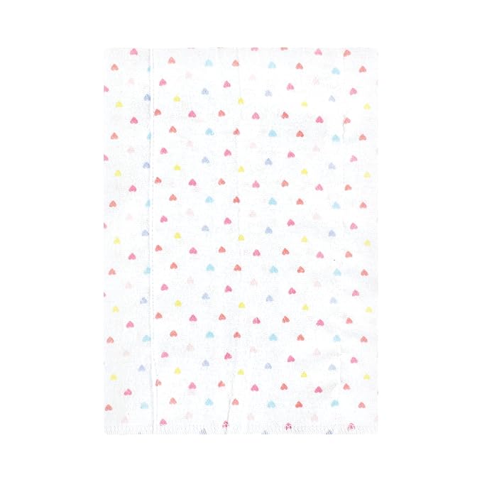 Hudson Baby Unisex Baby Cotton Flannel Burp Cloths, Unicorns Rainbows 7 Pack, One Size
