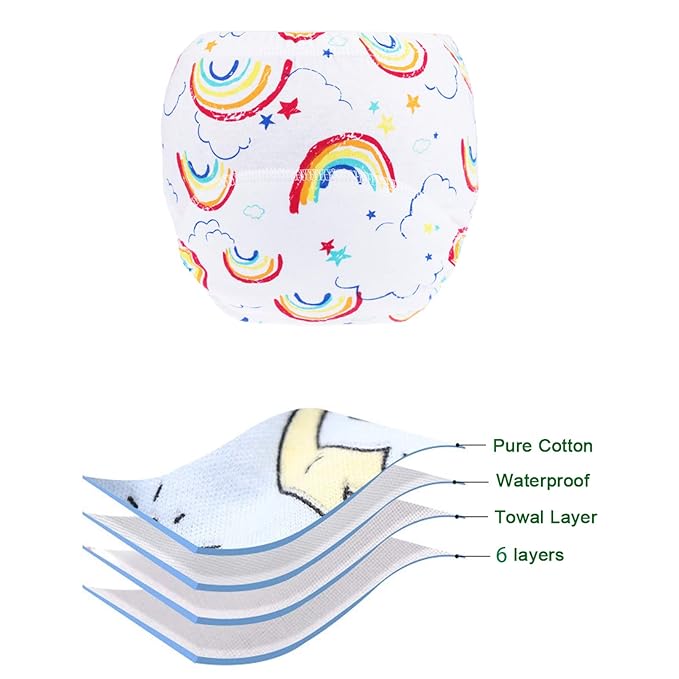 Potty Training Pants for Boys Girls, Learning Designs Training Underwear Pants (10 Packs, 2-4T)