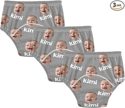 Joko Ivery 1 Dark Gray Custom Potty Training Pants Traning Potty Panty Soft for Toddlers Boys Girls 3T 3Pcs