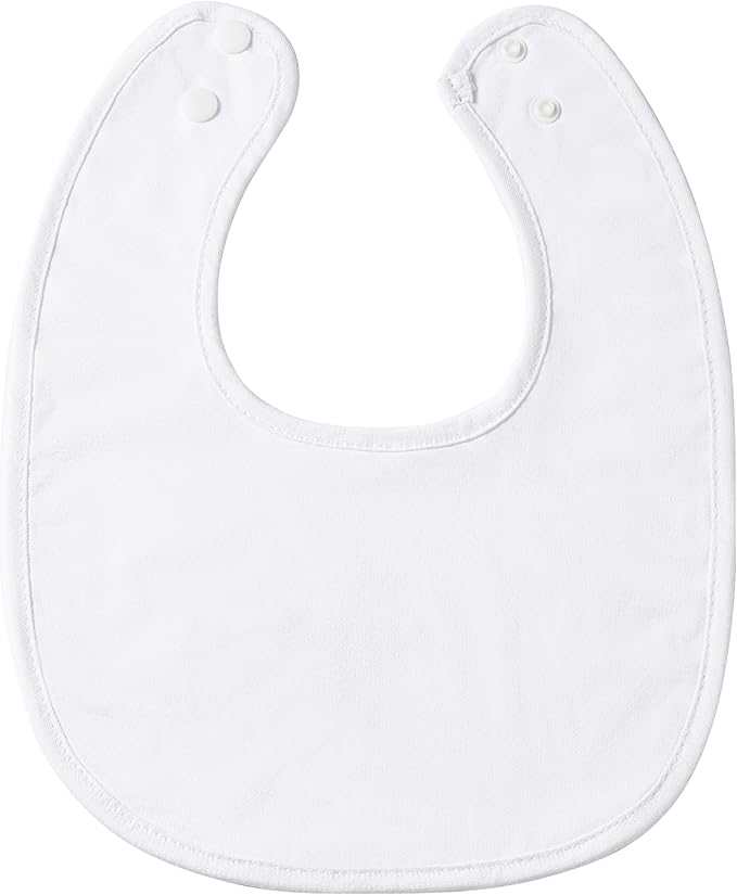 Baptism Bib for Baby Boy and Girls - Soft Cotton Adjustable Christening Outfits Embroidered Cross Bib