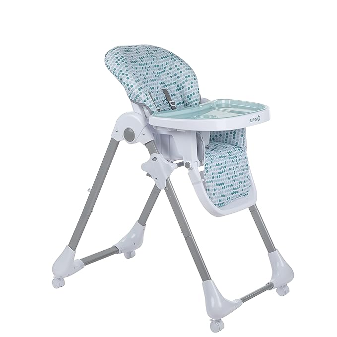 Safety 1st High Chairs for Babies and Toddlers, 3-In-1 Grow and Go with Tray and Adjustable Seat, Raindrop