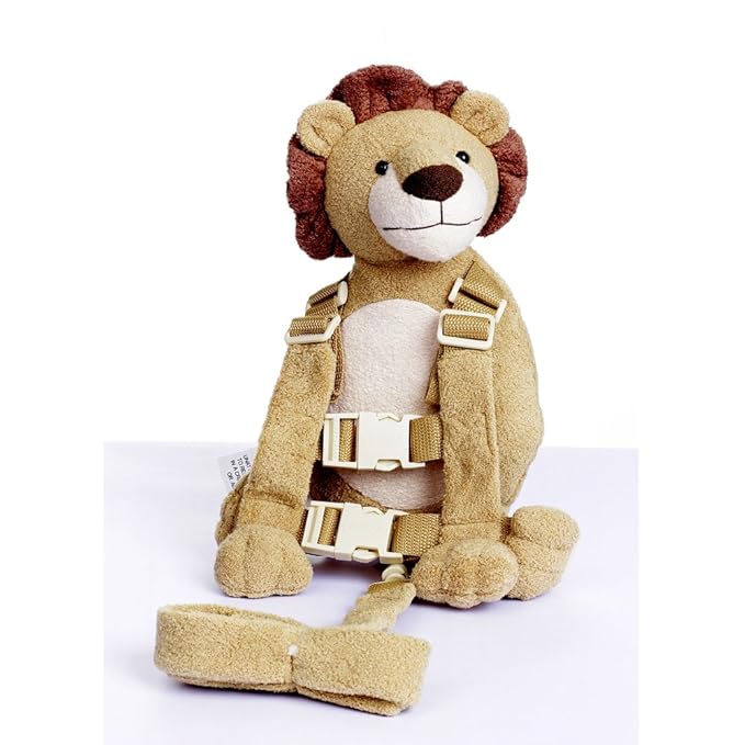 2 in 1 Toddler Leash Toddler Safety Harness Backpack with Leash Children's Walking Leash Strap (Lion)