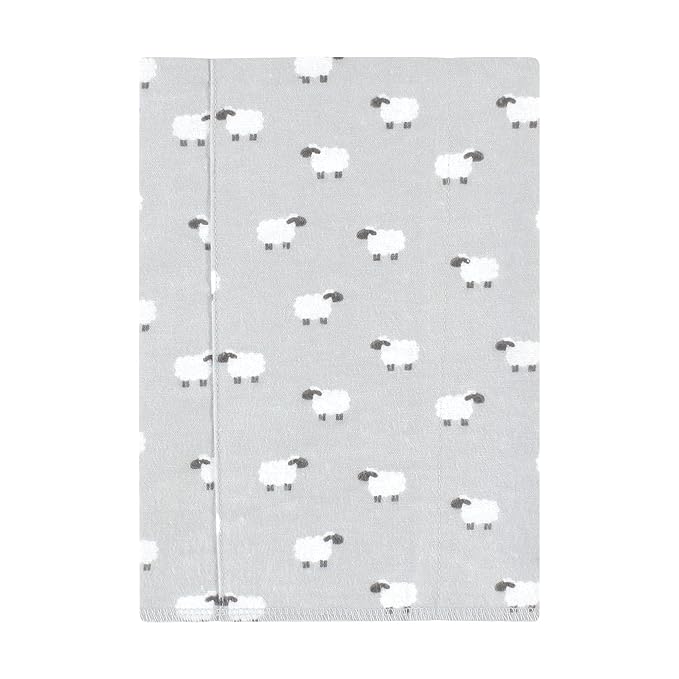 Hudson Baby Unisex Baby Cotton Flannel Burp Cloths, Cute Farm 7-Pack, One Size