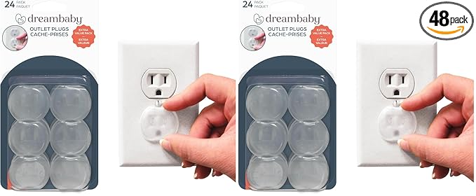 Dreambaby Outlet Plugs, 24 Count (Pack of 2)