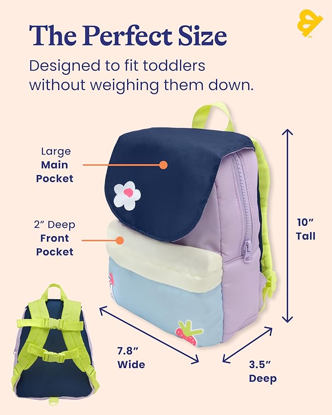 Goldbug Adventure Backpack + Safety Harness for Toddlers - Purple
