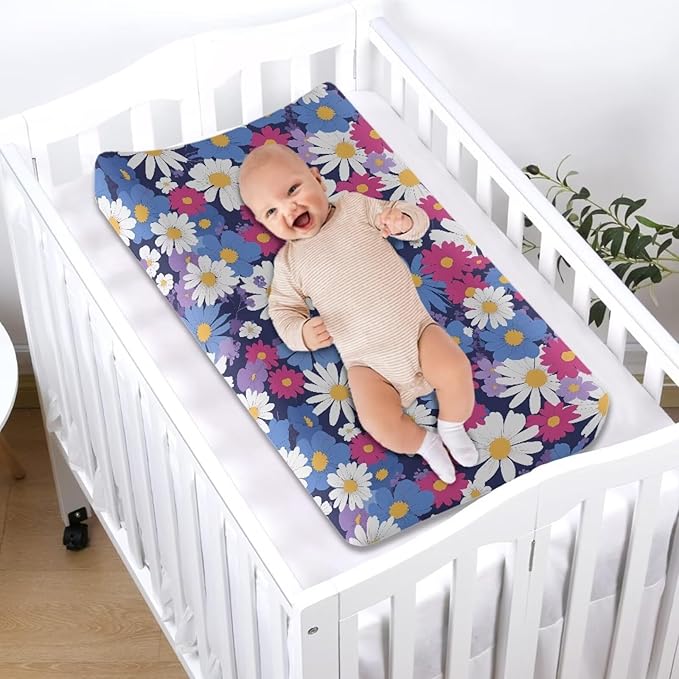 Changing Pad Covers for Boys Girls Carddle Sheet Set for Baby Boys Girls Breathable & Washable Cover
