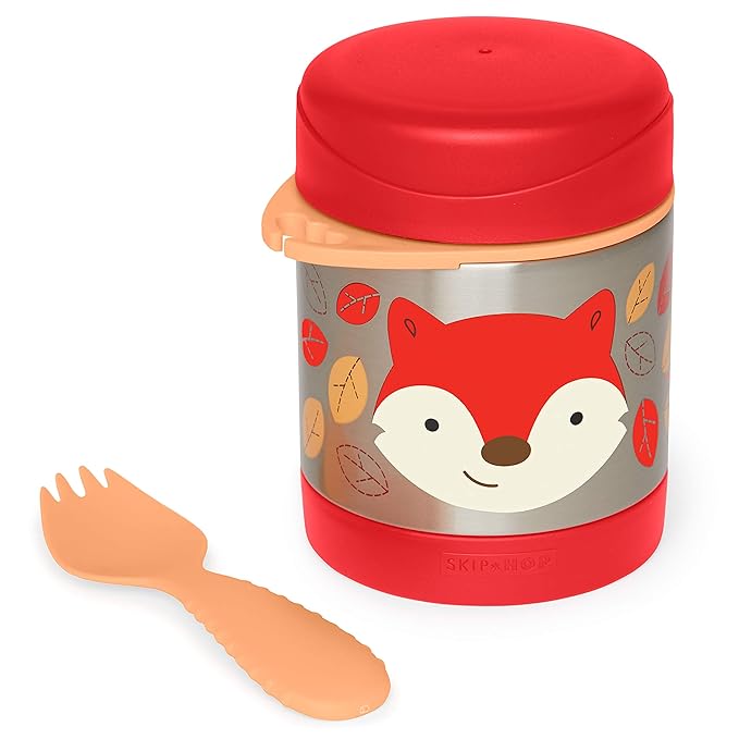 Skip Hop Insulated Baby Food Jar, Zoo, Fox
