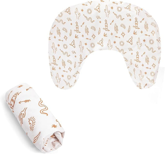 Boppy Nursing Pillow Cover - Soft, Hypoallergenic Washable Microfiber Bottle & Breastfeeding Pillow Covers (Redesigned Feeding Pillow Sold Separately) - Tan Southwest