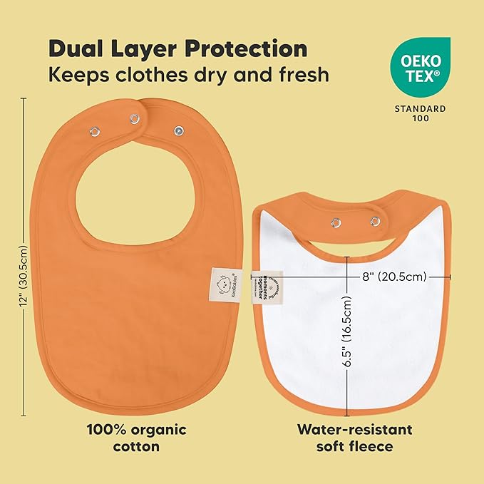 8-Pack Organic Baby Bibs for Boys, Girls - Soft Cotton Drooling and Teething Bibs for Baby Girl & Boy, Extra Absorbent, Easy To Clean & Put On for Toddler, Newborn, Infant 0-24 Months (Cruise)