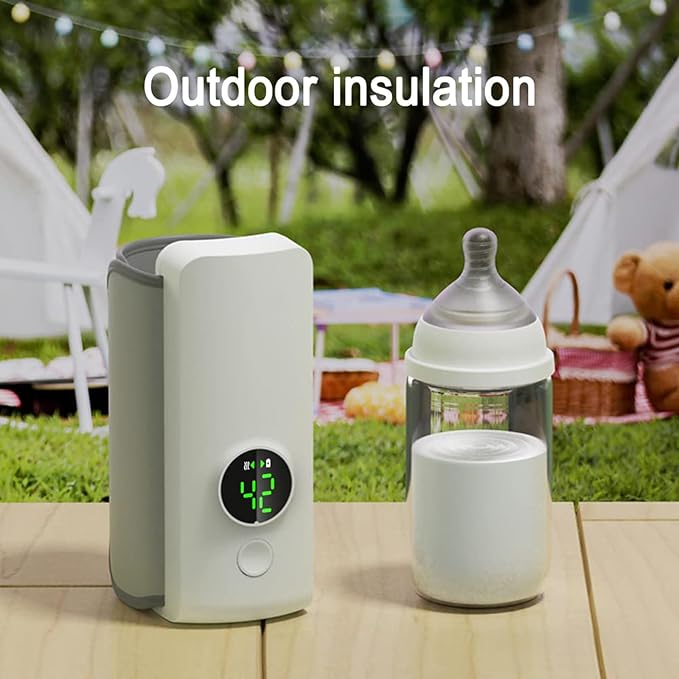 Bottle Buddy Bottle Warmer, Hugwarm Bottle Warmer, Bottle Warm Baby Bottle Warmer with LCD Display, Bottle Warmer On The Go, just for Keep Milk Warm NOT for Heat Up from Cold (1)