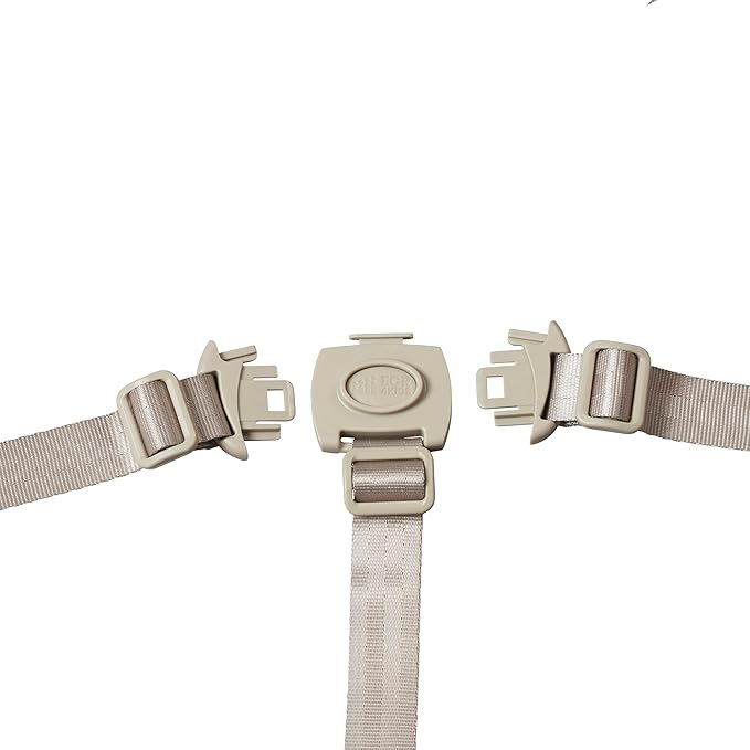 ECR4Kids Universal 5-Point T-Lock Harness, Compatible with ASATT High Chair, Replacement Part, Grey