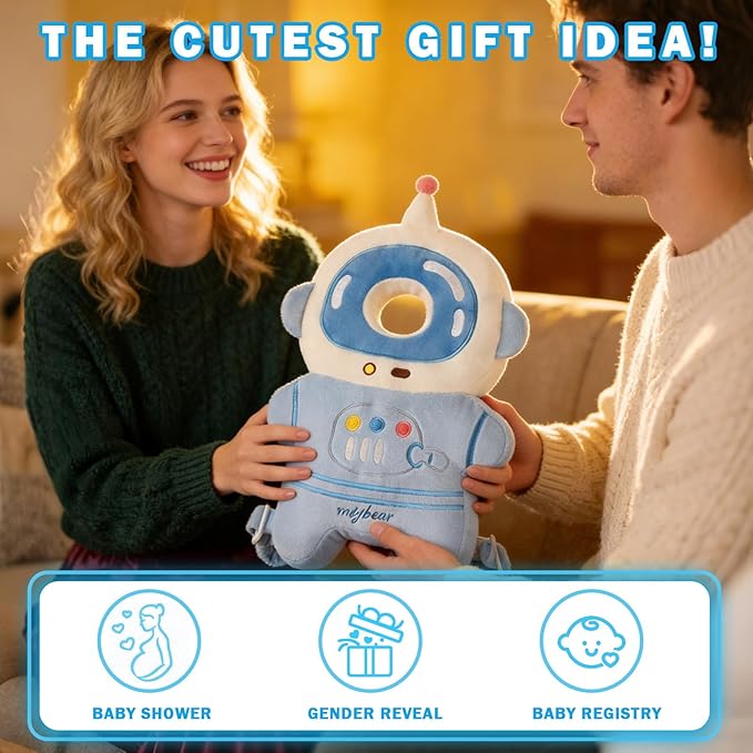 Baby Head Protector Cushion Backpack for Walking & Crawling. (Pad-Astronaut New)