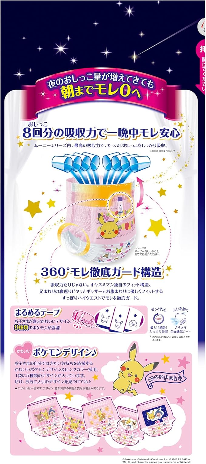 Oyasumiman 22 Sheets for Girls Incontinence Protector