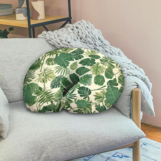 Monstera Baby Nursing Pillow Cover for Bottle Feeding, Soft Breastfeeding Pillow Slipcover Easy to Clean Breathable Pillow Cover for Infant Snug