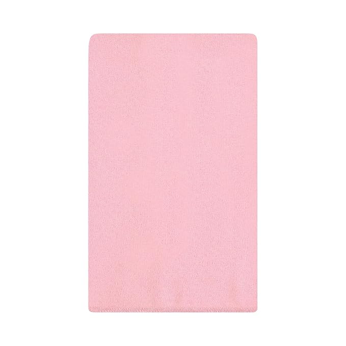 Hudson Baby Unisex Baby Flannel Burp Cloth 10pk, Pink Honey Bunny, One Size