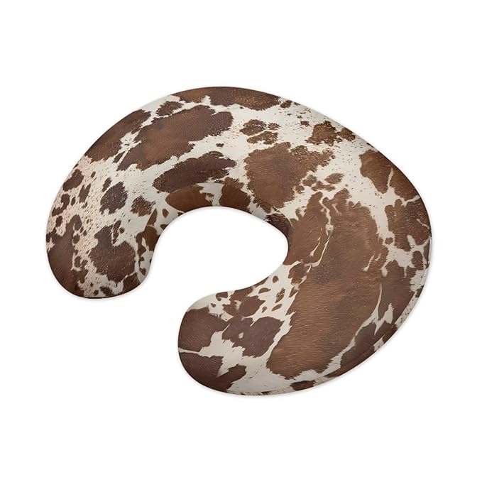 Brown Cow Nursing Pillow Support Cover Stain Resistant Portable Fabric Baby Nursing Pillow Cover for Baby Nursing Pillow Cover, Green Christmas Decor
