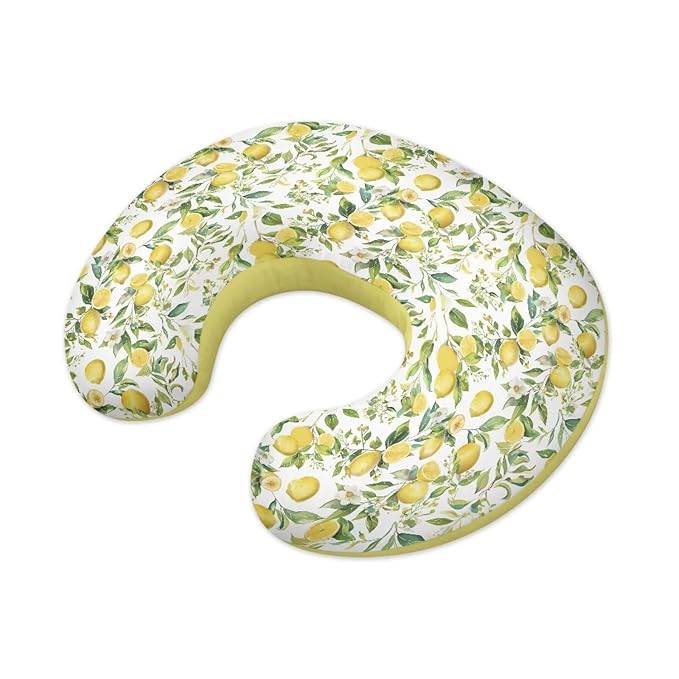 Lemon Leaf Nursing Pillow Cover for Girls Princess Nursing Pillow Slipcover for Breastfeeding Moms,Easy to Care