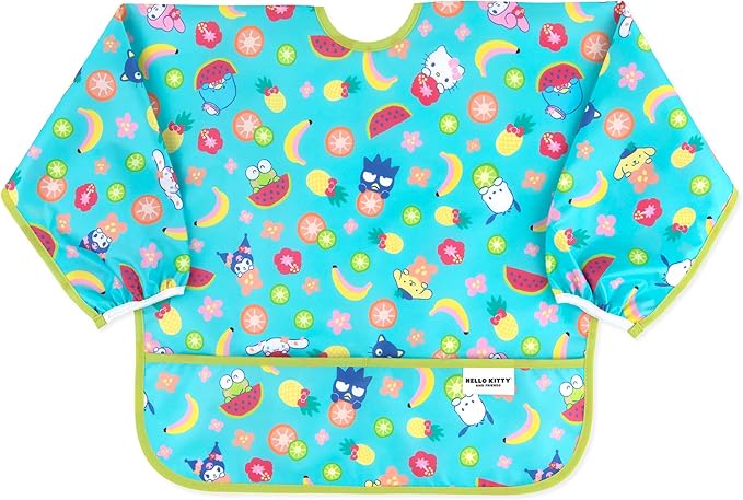 Bumkins Sleeved Bib for Girl or Boy, Baby and Toddler for 6-24 Mos
