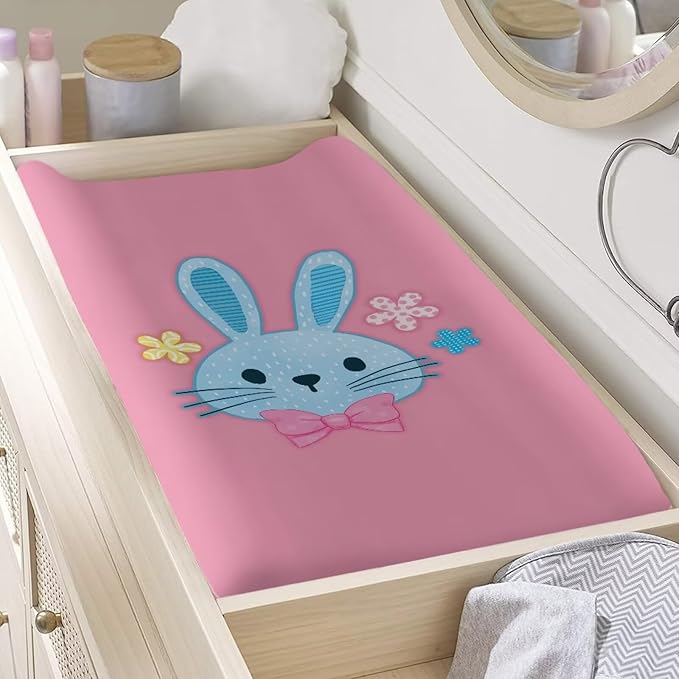 Easter Holiday Party Decor Baby Changing Pad Cover Cute Diaper Changing Pad Cover 32''*16'' Changing Pad Covers Soft Breathable Decor