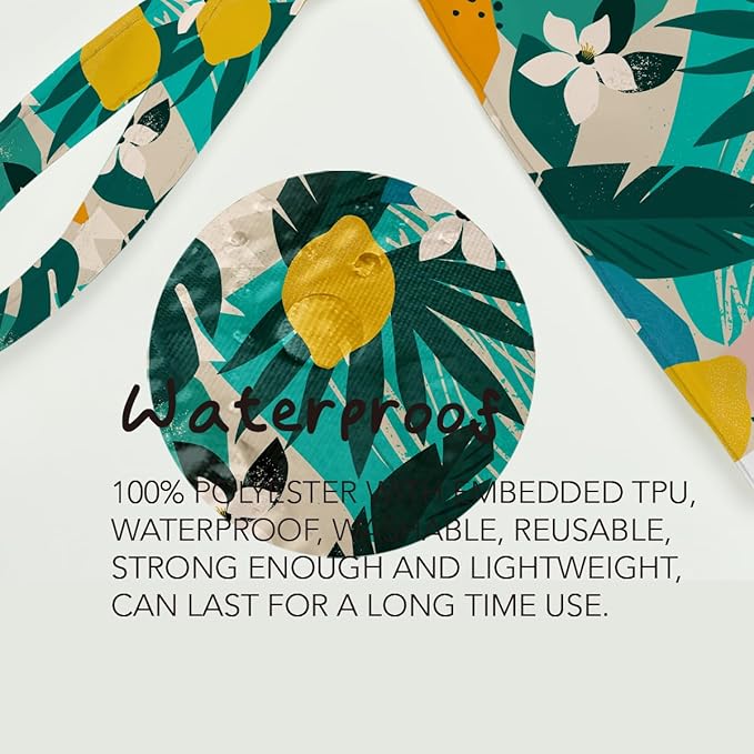 Fokongna Palm leaves Wet Bag Travel Wet Dry Bag Beach Bag Diaper Bag Wet Bag For Swimsuit Travel Makeup Bag Toiletry Bag