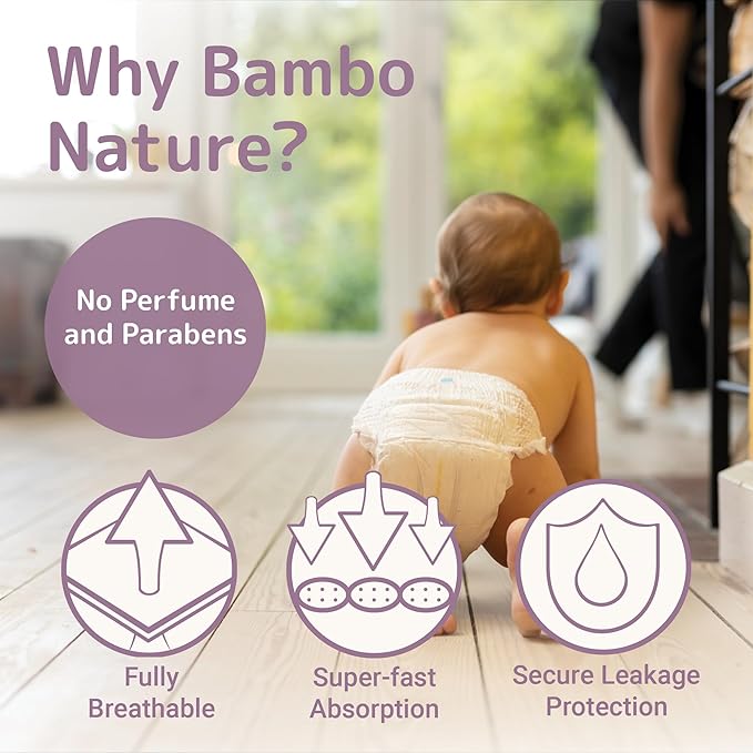 Bambo Nature Premium Eco-Friendly Training Pants, Size 5 (27-40 Lbs), 20 Count (Pack of 2)