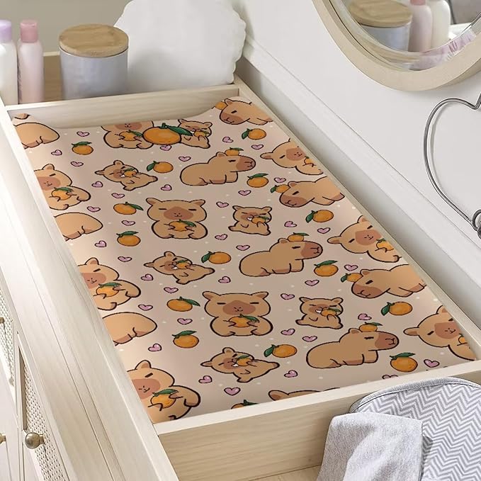 Changing Pad Covers for Boys Girls Carddle Sheet Set for Baby Boys Girls Breathable & Washable Cover