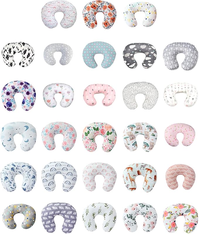 Infant Nursing Pillow Cover Breastfeeding Pillow Slipcover Baby Nursing Pillow Slipcovers Cuddle Pillow Case Breastfeeding Pillow Cover Cotton