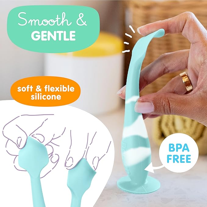 Bumco Diaper Cream Spatula - BPA-Free Diaper Bag Essentials, Soft Butt Spatula Baby, Mom-Invented Butt Paste Spatula, Bumco Diaper Cream Spatula, Flexible Diaper Cream Applicator, Baby Bum Brush